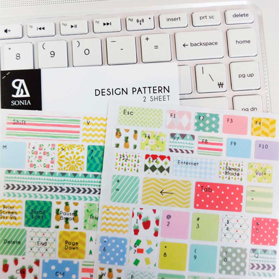 Stickers Multicolor para Teclado - Calcomanías y Papelería Kawaii – Chíkidi