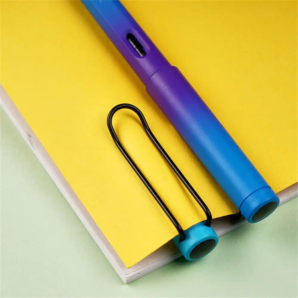 Plume Stylo Plume BONITA En Acier Laqué Effet Marbre - Sans Utilisation